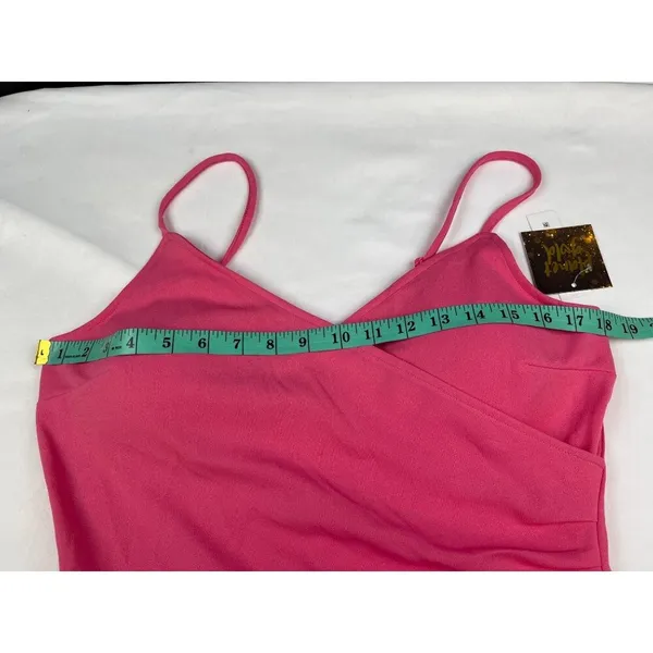 Planet Gold Women's Pink Asymmetrical Dress Sz XL SKU 4209 - Image 6