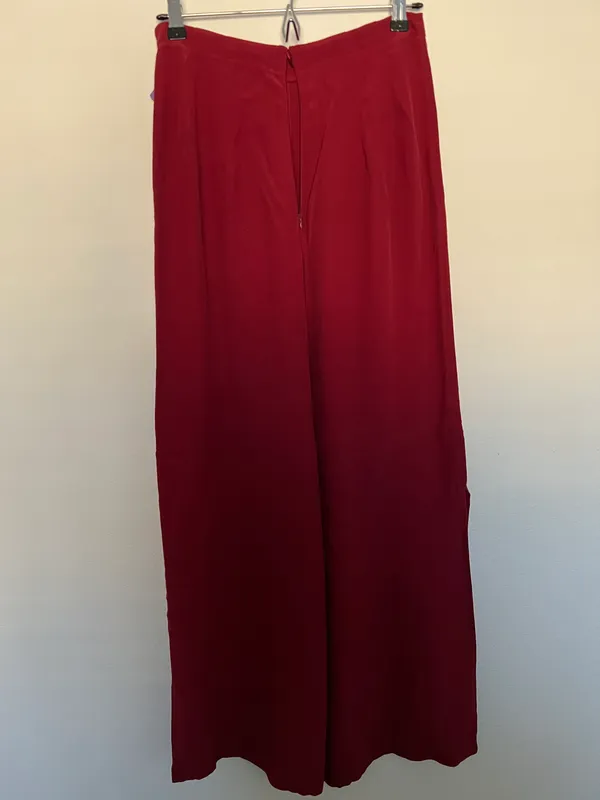 Free People Red Wide Leg Pants - Image 2