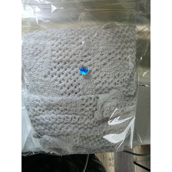 wild fable White Crochet Slip Dress with Floral Appliqués - Image 6