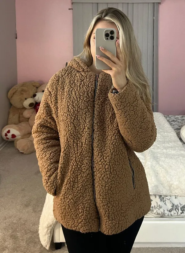Lanshifei Teddy Bear Fuzzy Jacket - Image 2