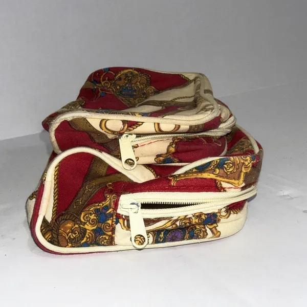 Vintage‎ 1993 Revlon Equestrian Designer Travel Makeup Cosmetics Regal Bag Set - Image 6