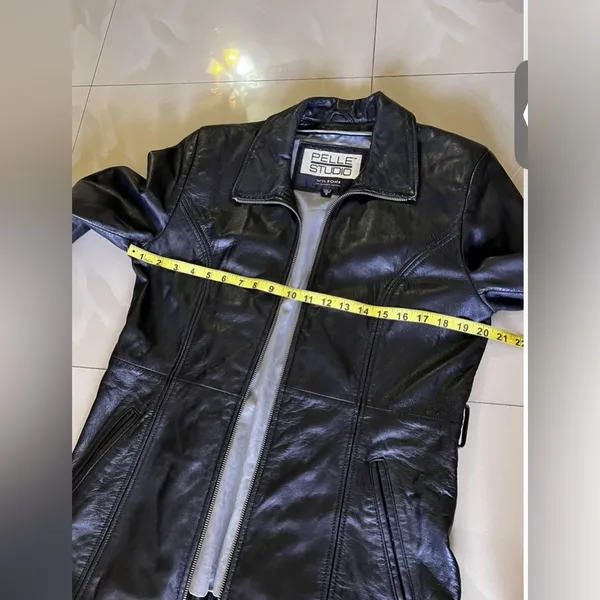 Wilson’s Leather the Leather Experts Pelle Studio Collared Leather Jacket - Image 9