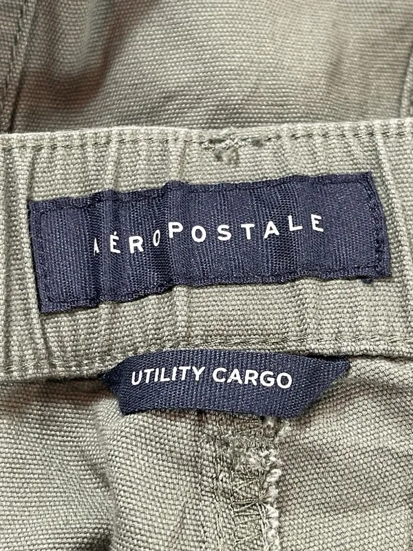 Aeropostale Aero Utility Cargo Pants Women XL Green Y2K Straight Leg Relaxed NWT - Image 7
