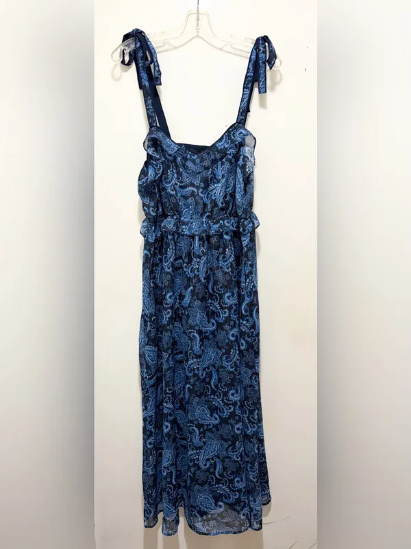 BloomChic Paisley Print Shoulder-Tie Ruffled Maxi Dress Sz.14-16 NWT - Image 6