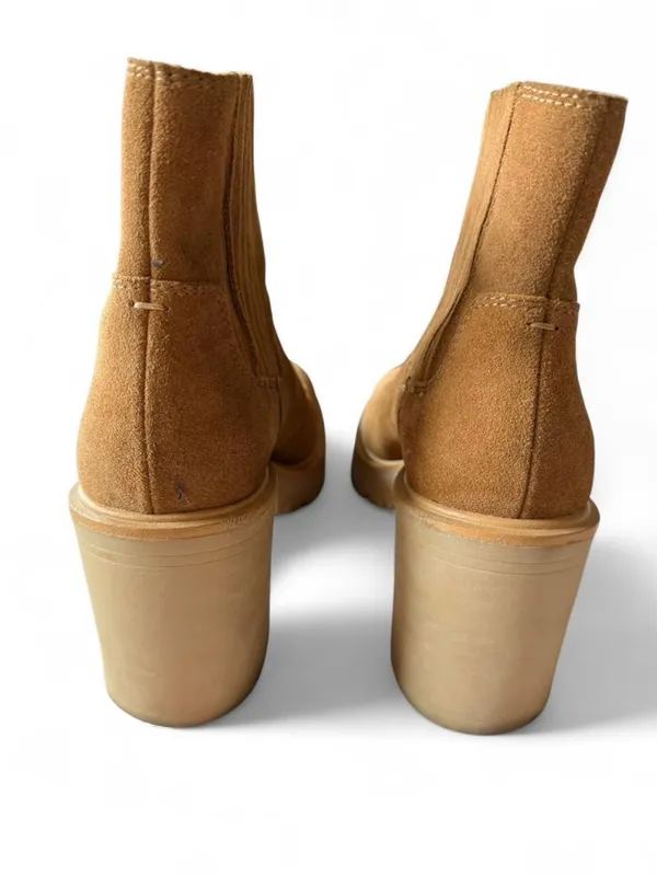 Dolce Vita Women’s Castor H20 Waterproof Suede Ankle Boot Chunky Heel Camel - Image 5