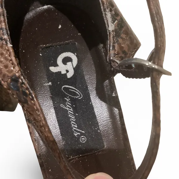 Vintage GF Originals Faux Snakeskin Heels - Image 3