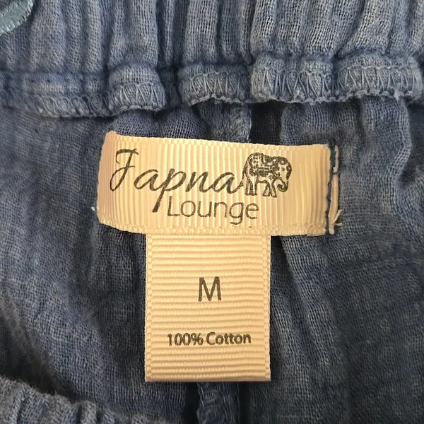 Japna Lounge Beach Blue Capri Pants - Image 4