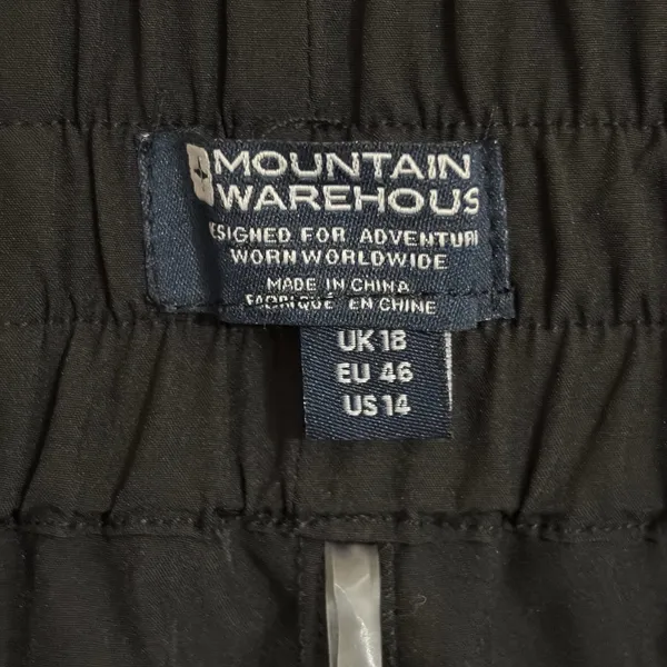 Mountain Warehouse Tide Quick Dry Shorts Black Womens 14 UPF 50+ Hiking Beach - Image 5