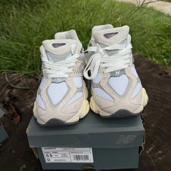 New Balance 9060 white & cream sneakers women size 5.5 #newbalance #trainers - Image 2