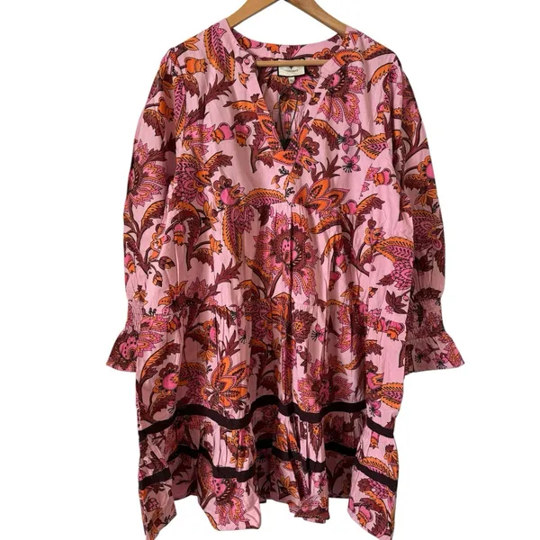 NWT Tuckernuck Beach Sunset Chintz Kenzo Coverup Mini Dress Size XL - Image 3