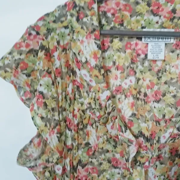 Bethany L All Over Floral Orange Feminine Top - Image 8