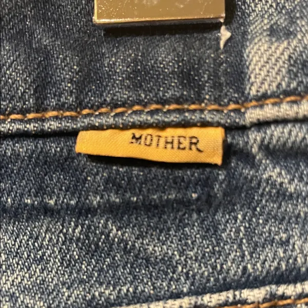Women MOTHER Superior High Waisted Rider Skimp Jeans Wash Playing With Scissors - Image 7