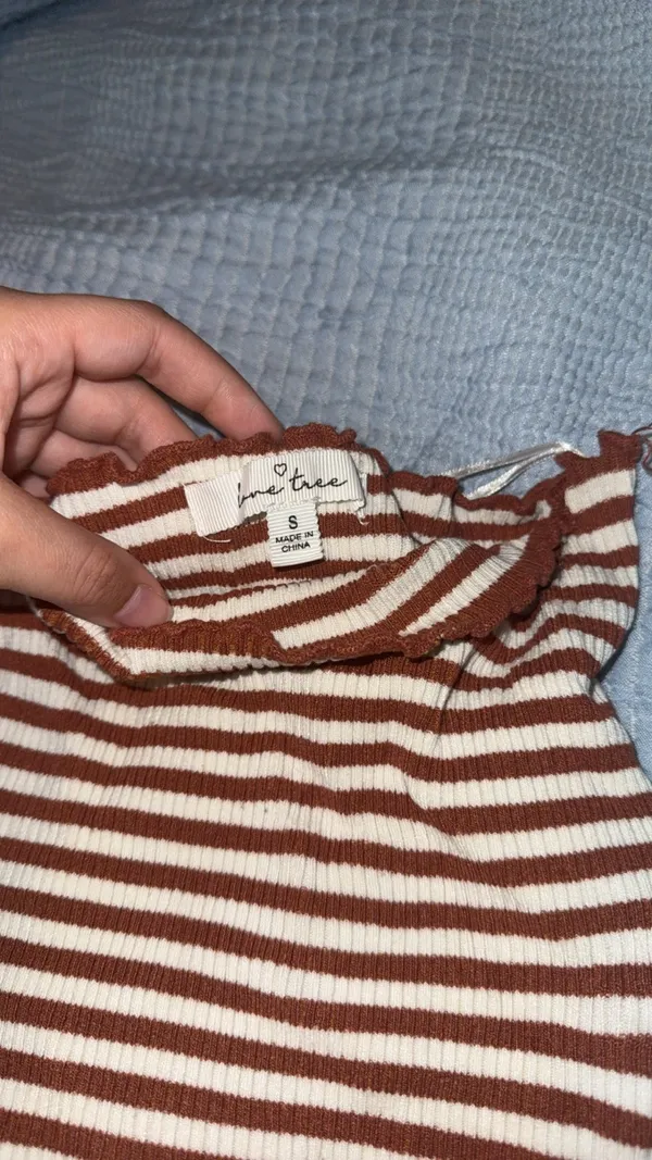 Love Tree Tube Striped Top - Image 2