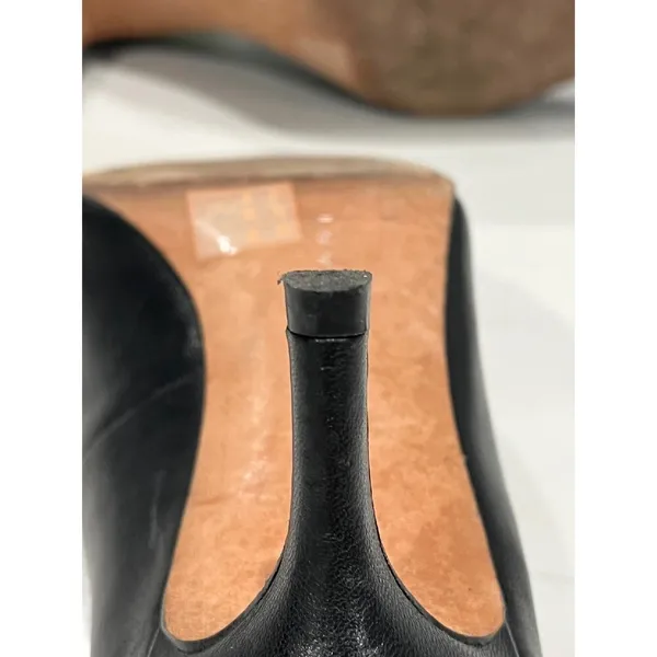 Elie Tahari Black Leather Pointed Toe Stiletto Heel Pumps Size 38‎ - Image 8