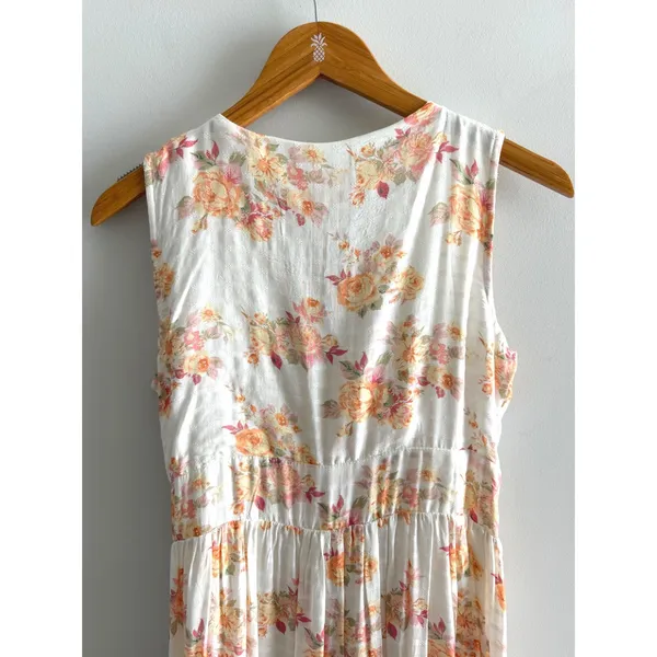 Audrey Parks Francesca's Women's Maxi Dress Floral Rayon Cottagecore Lace Small - Image 15