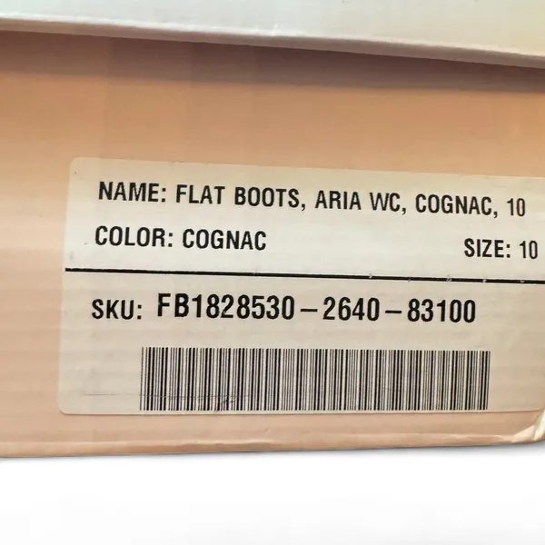 JustFab Cognac Tall Riding Boots Women’s Size 10 Perforated Faux Leather - Image 3