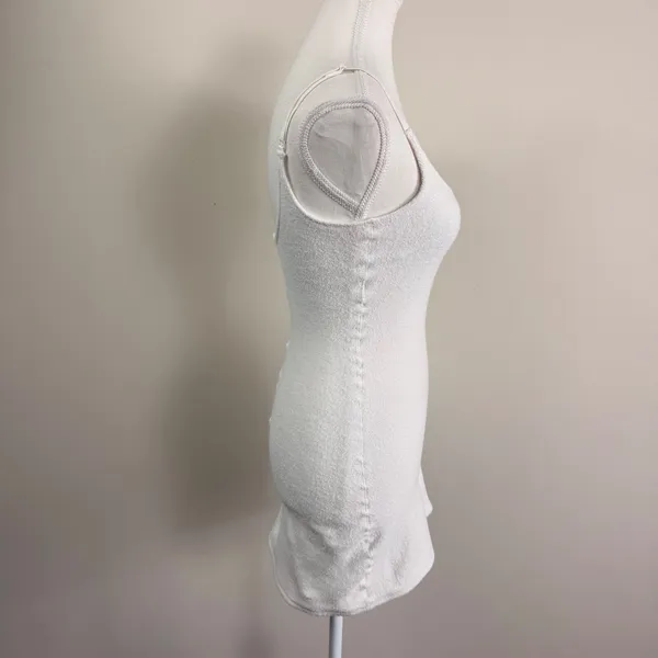 SKIMS Terry Cloth Mini Dress Marble White AC-DRS-0404 Small NWT - Image 4
