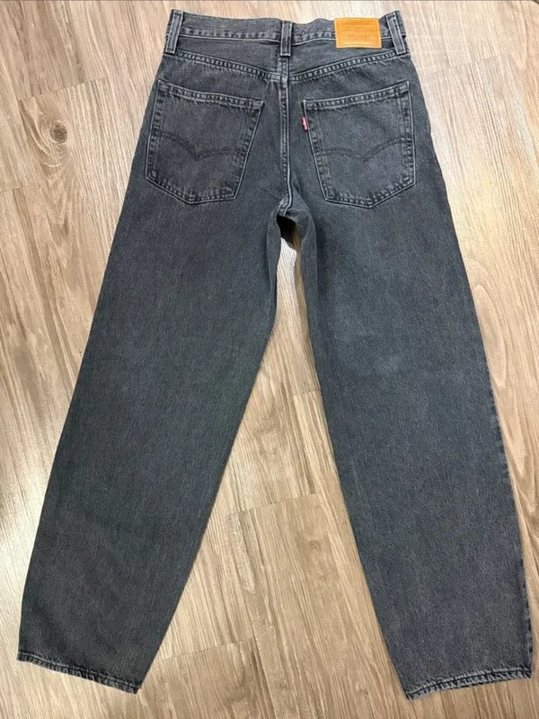 Levi’s Premium Baggy Dad Jeans 26 Boot Barn Black Big E $128 - Image 4