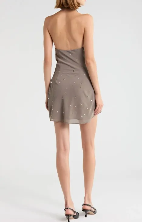 Princess Polly Lolenna Plunge Mini Halter Dress - Image 2