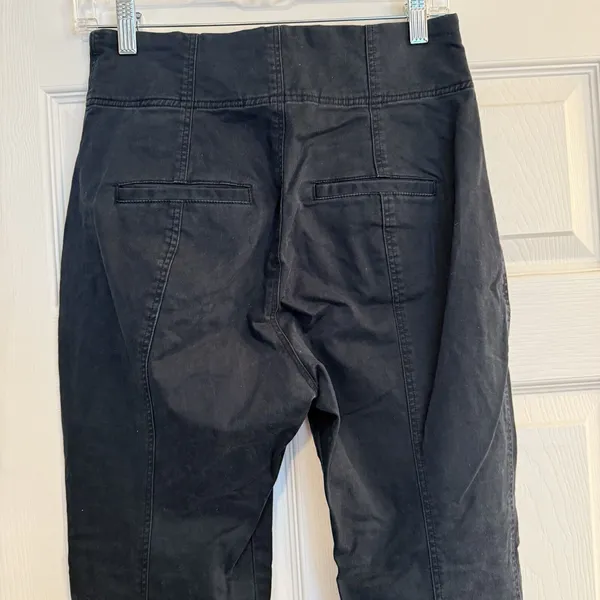 A.L.C. Kingsley Lace-Up Pants Size 6 Black ASO Kim K. Cropped High Rise Grunge‎ - Image 6