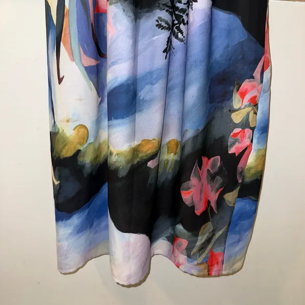 PRE OWNED Anthropologie x Corey Lynn Calter Watercolored Daybreak Midi Dress 0 - Image 15