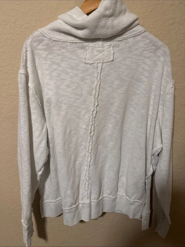 We The Free Cream Cowl Neck Pullover Sweater - Image 3
