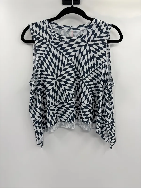 Free people movement printed temp sleeveless activewear gym tank top size small - Image 2