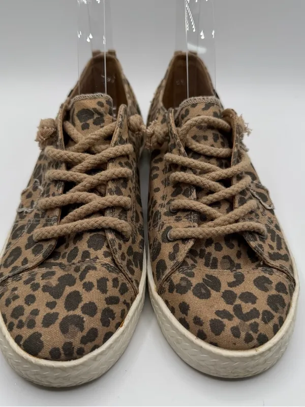 Billabong Marina Leopard Cheetah Sneakers Womens 8 Distressed Y2K Skate - Image 3