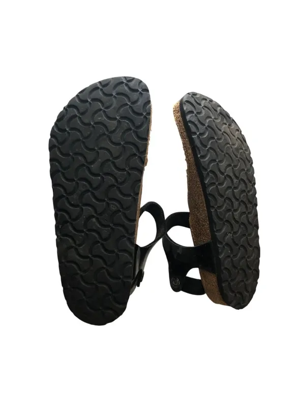 Birkenstock Kairo Thong Sandals Black Patent 36 Women's Size 5 - Image 7