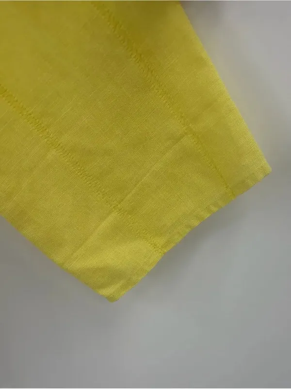 Laura Ashley butter yellow linen button up long sleeve cardigan women’s L - Image 5