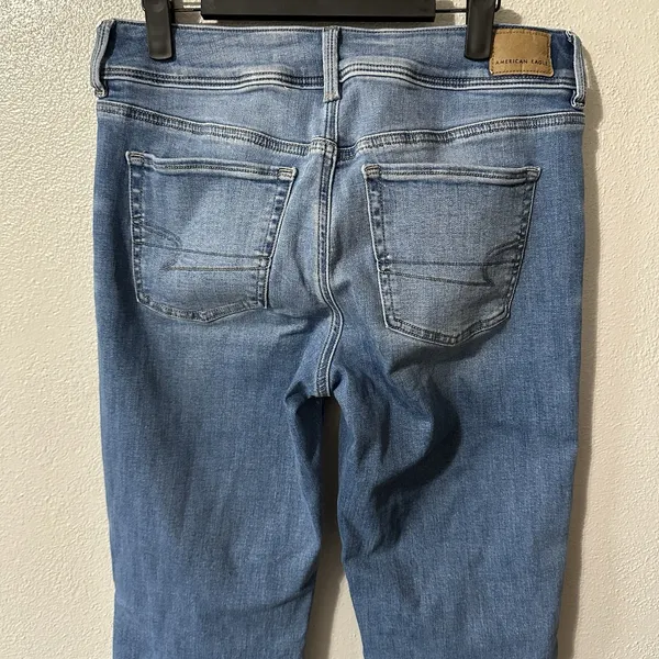 American Eagle Jeans Womens 8 Kick Boot Cut Next‎ Level Stretch Western Boho - Image 4