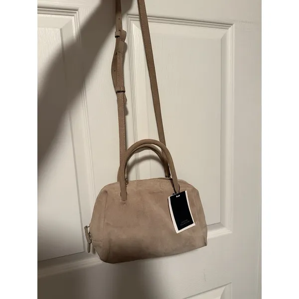Zara Suede Leather Collection Bowling Bag‎ Crossbody - Image 7