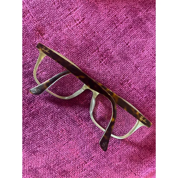 RAY BAN Women's Tortoise Glasses Frames w Light Blue Eyeglasses RB5375 - Image 5