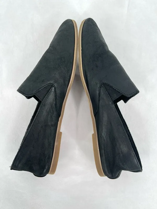 Lucky Brand Eason Black Suede Pointed Toe Slip On Loafer Flats 8.5M - Image 3