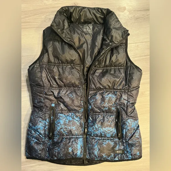 NWOT‎ Marc New York Black and Blue Puffer Vest - Image 9