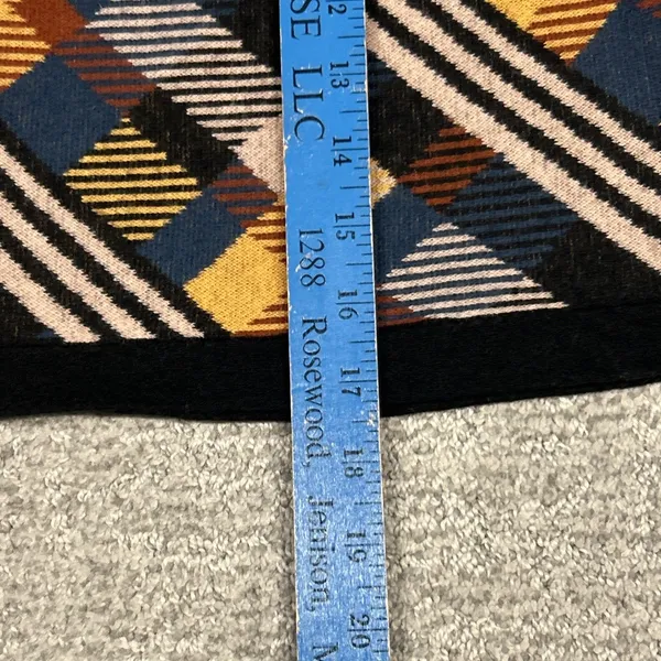 Title Nine Skirt Womens Medium Merino Wool Blend That’s A Wrap Plaid Mini Preppy - Image 8