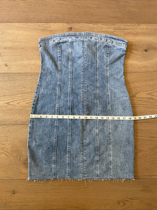 Princess Polly Houser Denim Strapless Mini Dress Women’s Size 10 US NWT - Image 12