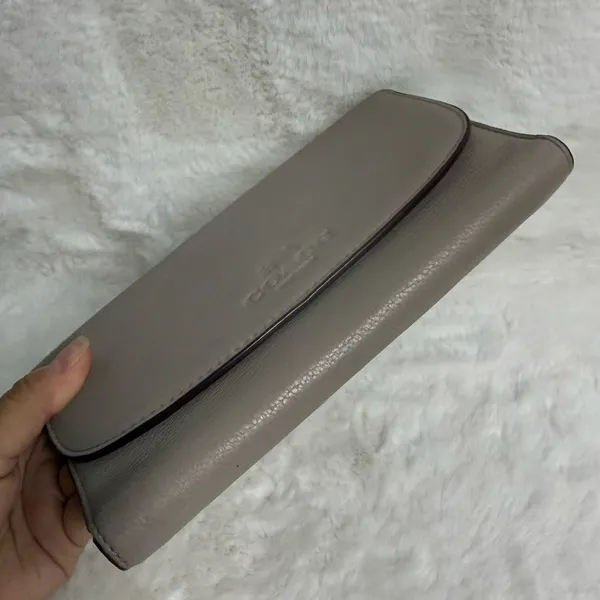 COACH Gray Trifold Wallet - Image 4