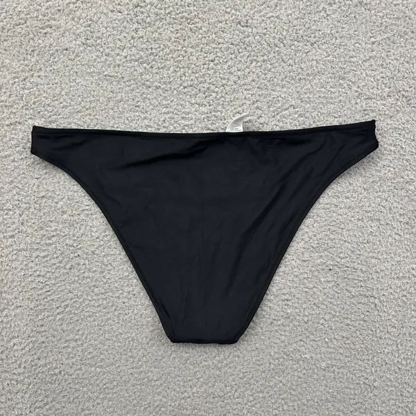 NWT Aerie Cheeky Bikini Bottom Black Swim Beach Summer Vacation Women's XL - Image 2