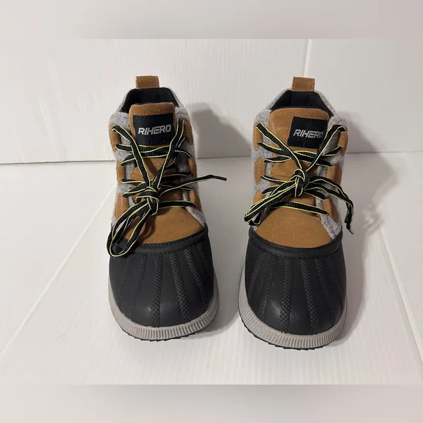 RIHERO leather suede hiking ankle booties women size 8 - Image 3