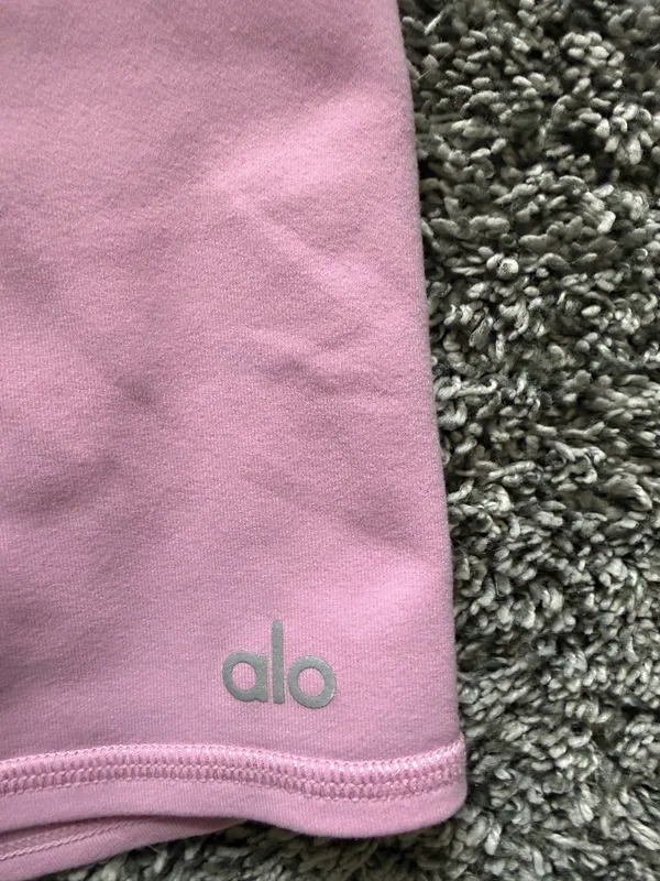ALO Yoga Light Pink High-Rise Bike Shorts - Image 5