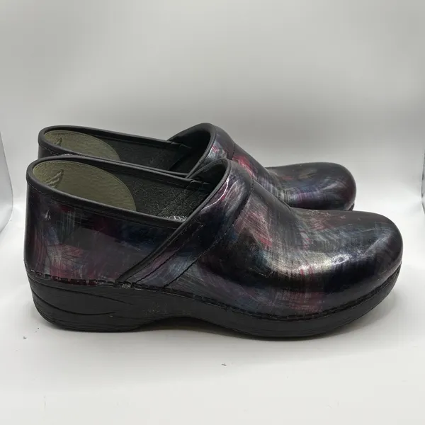 Dansko XP 2.0 Size 40 (9.5-10) Purple Blue Brushed Leather Comfort Shoes Nurse - Image 4