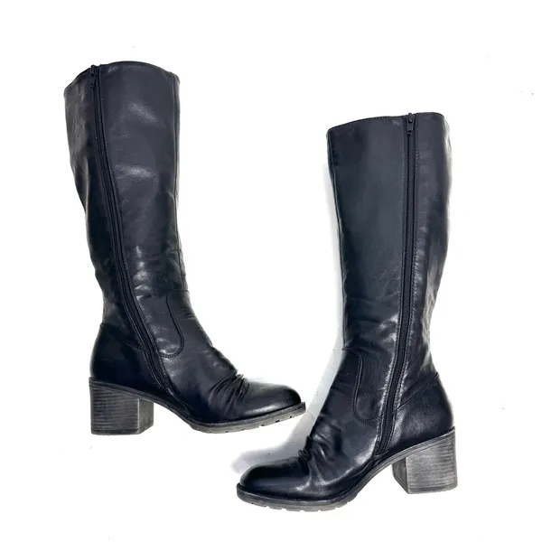 BareTraps Dalia Black Full Zip Tall Riding Boots Size 7 - Image 7
