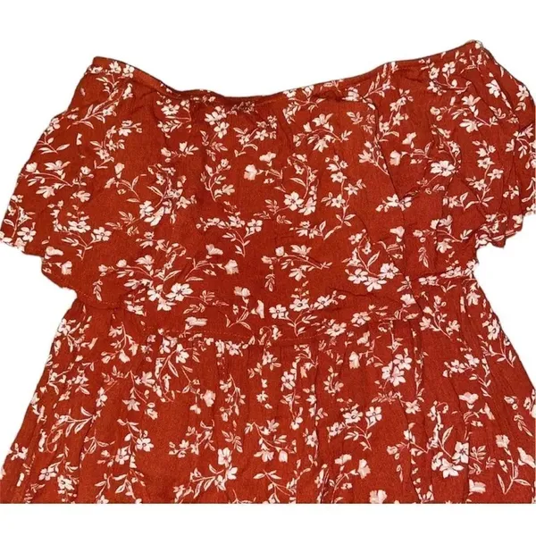 ✨Princess Polly Brown orange floral Romper✨ - Image 5