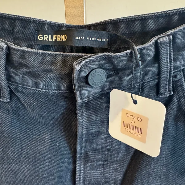 GRLFRND Amanda Mid Rise Loose Boyfriend Jeans Black Size 27 NWT - Image 4