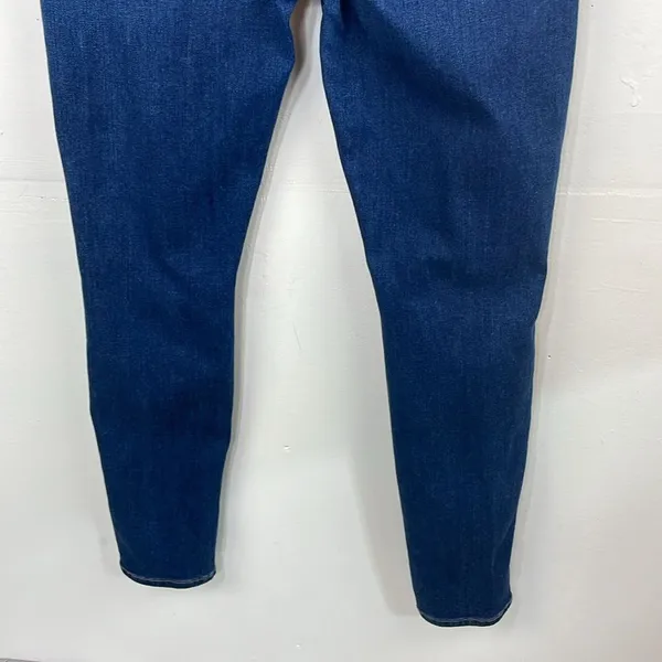 7 For All Mankind Blue The Ankle Skinny Jeans with Distressed Detail size 31 - Image 6