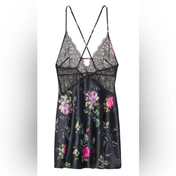 Victoria’s Secret Lace Floral Slip Nightgown Lingerie NWT size large - Image 7