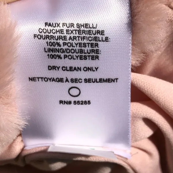 EXPRESS Blush Pink Super soft faux fur jacket M - Image 6