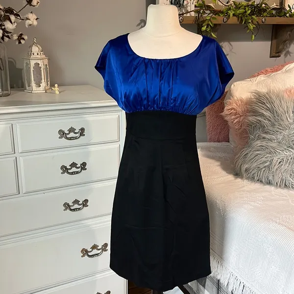 The Limited Dress Dinner Fitted Semi formal Blue Black womens 0 - Image 2