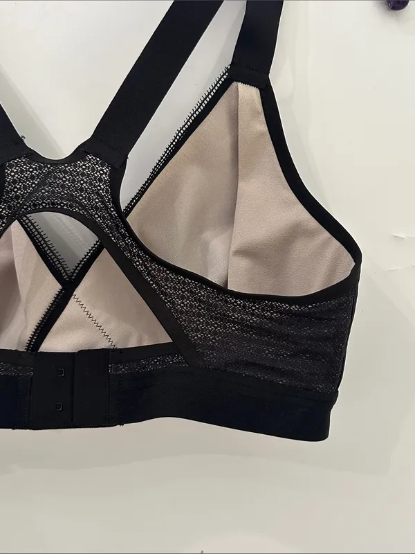 Lululemon Awake To Lace Bra 34D Black Barely Beige Wireless Sports Bra W2AQVS - Image 10